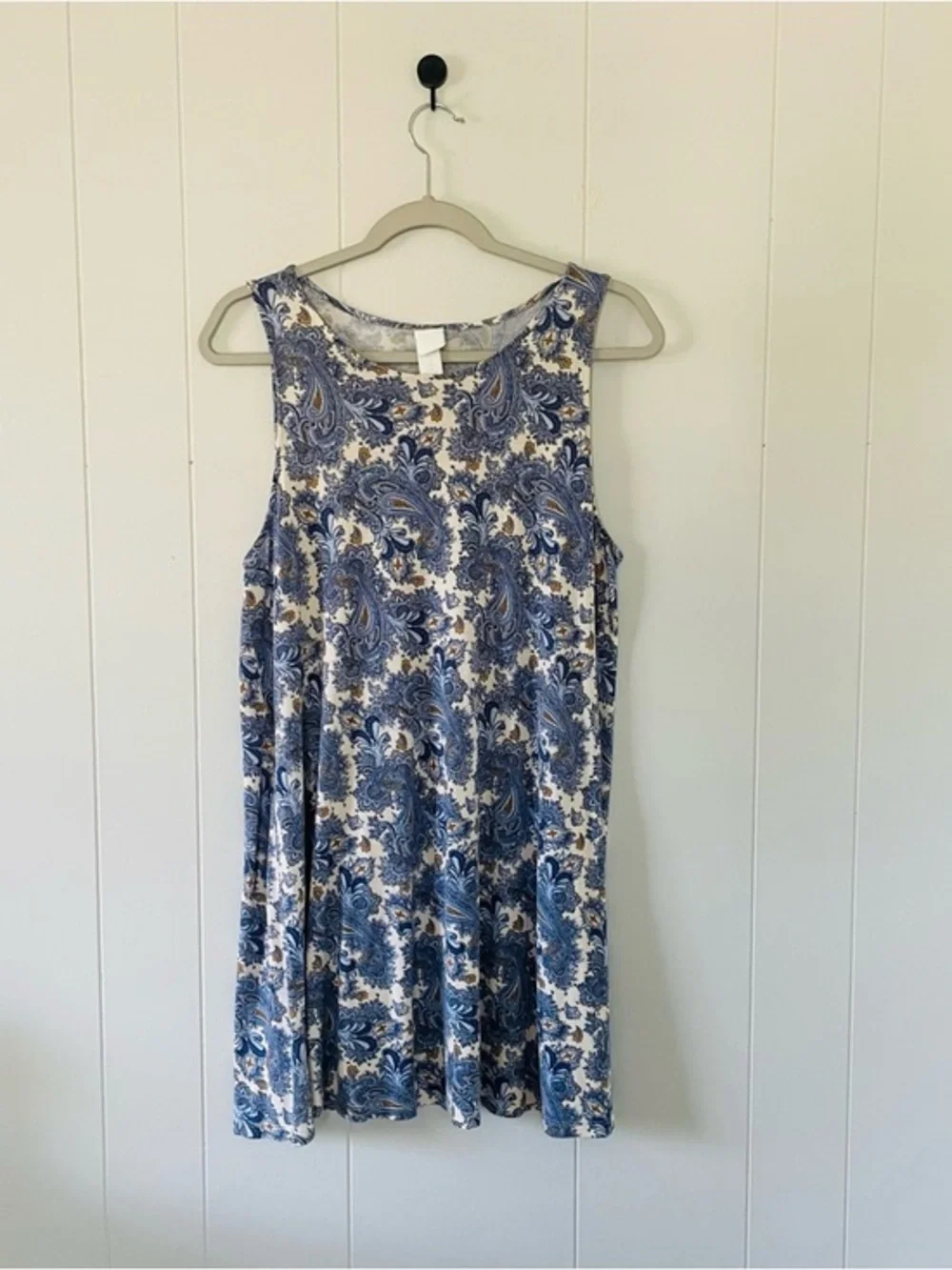 hm dresses midi Ladies - Cream/Lemons Ruffle-Trimmed Smocked-Bodice Dress - Size: XS